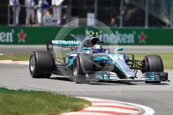 World © Octane Photographic Ltd. Formula 1 - Canadian Grand Prix - Saturday - Qualifying. Valtteri Bottas - Mercedes AMG Petronas F1 W08 EQ Energy+. Circuit Gilles Villeneuve, Montreal, Canada. Saturday 10th June 2017. Digital Ref: 1854LB1D6543