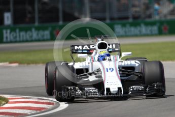 World © Octane Photographic Ltd. Formula 1 - Canadian Grand Prix - Saturday - Qualifying. Felipe Massa - Williams Martini Racing FW40. Circuit Gilles Villeneuve, Montreal, Canada. Saturday 10th June 2017. Digital Ref: 1854LB1D6658