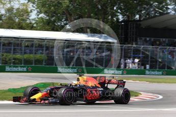 World © Octane Photographic Ltd. Formula 1 - Canadian Grand Prix - Saturday - Qualifying. Daniel Ricciardo - Red Bull Racing RB13. Circuit Gilles Villeneuve, Montreal, Canada. Saturday 10th June 2017. Digital Ref: 1854LB2D3036