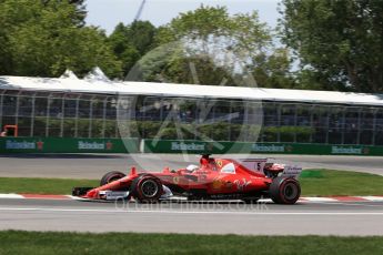 World © Octane Photographic Ltd. Formula 1 - Canadian Grand Prix - Saturday - Qualifying. Sebastian Vettel - Scuderia Ferrari SF70H. Circuit Gilles Villeneuve, Montreal, Canada. Saturday 10th June 2017. Digital Ref: 1854LB2D3047