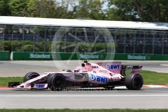 World © Octane Photographic Ltd. Formula 1 - Canadian Grand Prix - Saturday - Qualifying. Esteban Ocon - Sahara Force India VJM10. Circuit Gilles Villeneuve, Montreal, Canada. Saturday 10th June 2017. Digital Ref: 1854LB2D3064