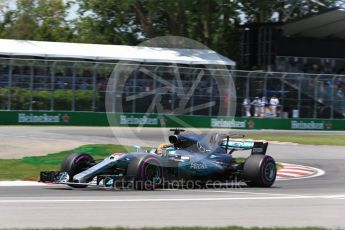 World © Octane Photographic Ltd. Formula 1 - Canadian Grand Prix - Saturday - Qualifying. Lewis Hamilton - Mercedes AMG Petronas F1 W08 EQ Energy+. Circuit Gilles Villeneuve, Montreal, Canada. Saturday 10th June 2017. Digital Ref: 1854LB2D3078