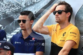 World © Octane Photographic Ltd. Formula 1 - Canadian Grand Prix - Sunday Drivers Parade & Grid. Jolyon Palmer - Renault Sport F1 Team. Circuit Gilles Villeneuve, Montreal, Canada. Sunday 11th June 2017. Digital Ref: 1856LB1D7291