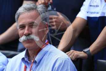 World © Octane Photographic Ltd. Formula 1 - Canadian Grand Prix - Sunday Drivers Parade & Grid. Chase Carey - Chief Executive Officer of the Formula One Group. Circuit Gilles Villeneuve, Montreal, Canada. Sunday 11th June 2017. Digital Ref: