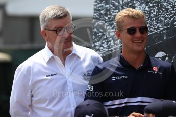 World © Octane Photographic Ltd. Formula 1 - Canadian Grand Prix - Sunday Drivers Parade & Grid. Ross Brawn – Public Face of Liberty Media. Circuit Gilles Villeneuve, Montreal, Canada. Sunday 11th June 2017. Digital Ref: 1856LB1D7378