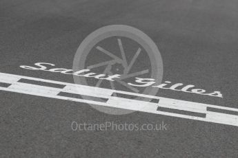 World © Octane Photographic Ltd. Formula 1 - Canadian Grand Prix - Sunday Drivers Parade & Grid. Salut Gilles. Circuit Gilles Villeneuve, Montreal, Canada. Sunday 11th June 2017. Digital Ref: 1856LB1D7502