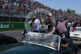 World © Octane Photographic Ltd. Formula 1 - Canadian Grand Prix - Sunday Drivers Parade & Grid. Daniil Kvyat - Scuderia Toro Rosso STR12. Circuit Gilles Villeneuve, Montreal, Canada. Sunday 11th June 2017. Digital Ref: 1856LB2D3304