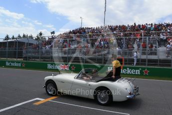 World © Octane Photographic Ltd. Formula 1 - Canadian Grand Prix - Sunday Drivers Parade & Grid. Jolyon Palmer - Renault Sport F1 Team R.S.17. Circuit Gilles Villeneuve, Montreal, Canada. Sunday 11th June 2017. Digital Ref: 1856LB2D3318