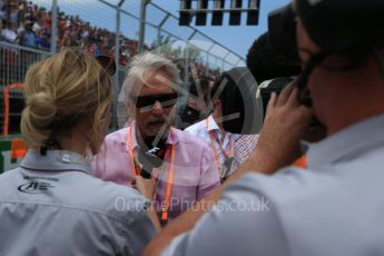 World © Octane Photographic Ltd. Formula 1 - Canadian Grand Prix - Sunday Drivers Parade & Grid. Michael Douglas. Circuit Gilles Villeneuve, Montreal, Canada. Sunday 11th June 2017. Digital Ref: 1856LB2D3438