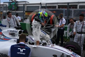 World © Octane Photographic Ltd. Formula 1 - Canadian Grand Prix - Sunday Drivers Parade & Grid. Felipe Massa - Williams Martini Racing FW40. Circuit Gilles Villeneuve, Montreal, Canada. Sunday 11th June 2017. Digital Ref: 1856LB2D3462