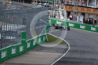 World © Octane Photographic Ltd. Formula 1 - Canadian Grand Prix - Sunday Race. Lewis Hamilton - Mercedes AMG Petronas F1 W08 EQ Energy+ leads the race start. Circuit Gilles Villeneuve, Montreal, Canada. Sunday 11th June 2017. Digital Ref: 1857LB1D7651