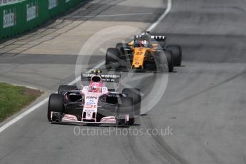 World © Octane Photographic Ltd. Formula 1 - Canadian Grand Prix - Sunday Race. Esteban Ocon - Sahara Force India VJM10. Circuit Gilles Villeneuve, Montreal, Canada. Sunday 11th June 2017. Digital Ref: 1857LB1D7938