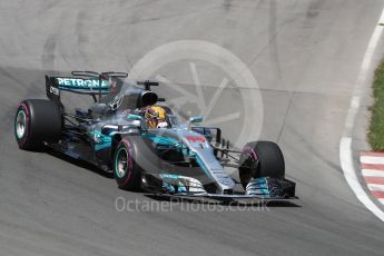 World © Octane Photographic Ltd. Formula 1 - Canadian Grand Prix - Sunday Race. Lewis Hamilton - Mercedes AMG Petronas F1 W08 EQ Energy+. Circuit Gilles Villeneuve, Montreal, Canada. Sunday 11th June 2017. Digital Ref: 1857LB1D8119