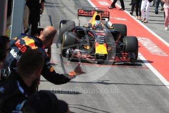 World © Octane Photographic Ltd. Formula 1 - Canadian Grand Prix - Sunday Race - Podium. Daniel Ricciardo - Red Bull Racing RB13. Circuit Gilles Villeneuve, Montreal, Canada. Sunday 11th June 2017. Digital Ref: 1858LB1D8206