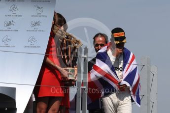 World © Octane Photographic Ltd. Formula 1 - Canadian Grand Prix - Sunday Race - Podium. Lewis Hamilton - Mercedes AMG Petronas F1 W08 EQ Energy+. Circuit Gilles Villeneuve, Montreal, Canada. Sunday 11th June 2017. Digital Ref: 1858LB1D8395