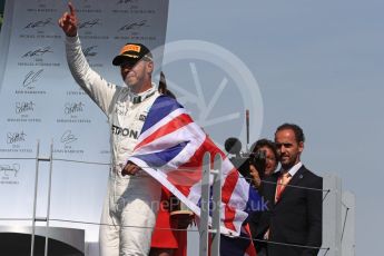 World © Octane Photographic Ltd. Formula 1 - Canadian Grand Prix - Sunday Race - Podium. Lewis Hamilton - Mercedes AMG Petronas F1 W08 EQ Energy+. Circuit Gilles Villeneuve, Montreal, Canada. Sunday 11th June 2017. Digital Ref: 1858LB1D8409