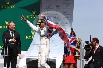 World © Octane Photographic Ltd. Formula 1 - Canadian Grand Prix - Sunday Race - Podium. Lewis Hamilton - Mercedes AMG Petronas F1 W08 EQ Energy+. Circuit Gilles Villeneuve, Montreal, Canada. Sunday 11th June 2017. Digital Ref: 1858LB1D8414