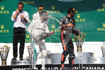 World © Octane Photographic Ltd. Formula 1 - Canadian Grand Prix - Sunday Race - Podium. Valtteri Bottas - Mercedes AMG Petronas F1 W08 EQ Energy+. Circuit Gilles Villeneuve, Montreal, Canada. Sunday 11th June 2017. Digital Ref: 1858LB1D8672