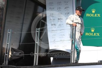 World © Octane Photographic Ltd. Formula 1 - Canadian Grand Prix - Sunday Race - Podium . Valtteri Bottas - Mercedes AMG Petronas F1 W08 EQ Energy+. Circuit Gilles Villeneuve, Montreal, Canada. Sunday 11th June 2017. Digital Ref: 1858LB1D8858