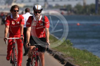 World © Octane Photographic Ltd. Formula 1 - Canadian Grand Prix - Sunday Paddock. Sebastian Vettel - Scuderia Ferrari SF70H. Circuit Gilles Villeneuve, Montreal, Canada. Sunday 11th June 2017. Digital Ref: 1855LB1D7124