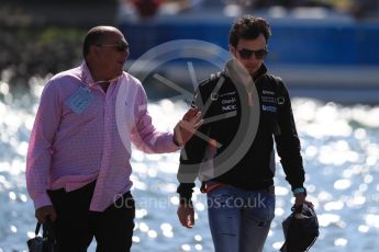 World © Octane Photographic Ltd. Formula 1 - Canadian Grand Prix - Sunday Paddock. Sergio Perez - Sahara Force India VJM10. Circuit Gilles Villeneuve, Montreal, Canada. Sunday 11th June 2017. Digital Ref: 1855LB1D7149