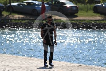 World © Octane Photographic Ltd. Formula 1 - Canadian Grand Prix - Sunday Paddock. Daniel Ricciardo - Red Bull Racing RB13. Circuit Gilles Villeneuve, Montreal, Canada. Sunday 11th June 2017. Digital Ref: 1855LB1D7187