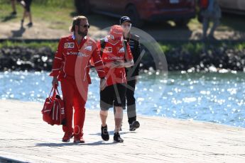 World © Octane Photographic Ltd. Formula 1 - Canadian Grand Prix - Sunday Paddock. Kimi Raikkonen - Scuderia Ferrari SF70H. Circuit Gilles Villeneuve, Montreal, Canada. Sunday 11th June 2017. Digital Ref: 1855LB1D7215