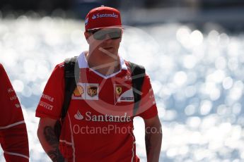 World © Octane Photographic Ltd. Formula 1 - Canadian Grand Prix - Sunday Paddock. Kimi Raikkonen - Scuderia Ferrari SF70H. Circuit Gilles Villeneuve, Montreal, Canada. Sunday 11th June 2017. Digital Ref: 1855LB1D7230