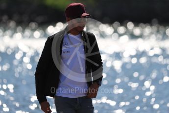 World © Octane Photographic Ltd. Formula 1 - Canadian Grand Prix - Sunday Paddock. Lewis Hamilton - Mercedes AMG Petronas F1 W08 EQ Energy+. Circuit Gilles Villeneuve, Montreal, Canada. Sunday 11th June 2017. Digital Ref: 1855LB1D7277