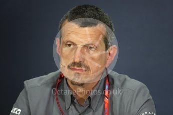 World © Octane Photographic Ltd. Formula 1 - Canadian Grand Prix - Friday FIA Team Personnel Press Conference. Guenther Steiner - Team Principal of Haas F1 Team. Circuit Gilles Villeneuve, Montreal, Canada. Friday 9th June 2017. Digital Ref: 1852LB1D4337