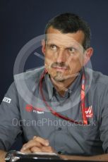 World © Octane Photographic Ltd. Formula 1 - Canadian Grand Prix - Friday FIA Team Personnel Press Conference. Guenther Steiner - Team Principal of Haas F1 Team. Circuit Gilles Villeneuve, Montreal, Canada. Friday 9th June 2017. Digital Ref: 1852LB1D4341