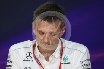 World © Octane Photographic Ltd. Formula 1 - Canadian Grand Prix - Friday FIA Team Personnel Press Conference. James Allison - Technical Director of Mercedes-AMG Petronas Motorsport. Circuit Gilles Villeneuve, Montreal, Canada. Friday 9th June 2017. Digital Ref: 1852LB1D4359