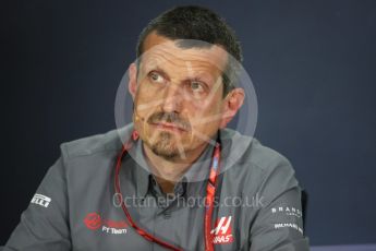 World © Octane Photographic Ltd. Formula 1 - Canadian Grand Prix - Friday FIA Team Personnel Press Conference. Guenther Steiner - Team Principal of Haas F1 Team. Circuit Gilles Villeneuve, Montreal, Canada. Friday 9th June 2017. Digital Ref: 1852LB1D4368