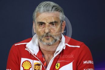 World © Octane Photographic Ltd. Formula 1 - Canadian Grand Prix - Friday FIA Team Personnel Press Conference. Maurizio Arrivabene – Managing Director and Team Principal of Scuderia Ferrari. Circuit Gilles Villeneuve, Montreal, Canada. Friday 9th June 2017. Digital Ref: 1852LB1D4380