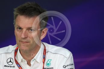 World © Octane Photographic Ltd. Formula 1 - Canadian Grand Prix - Friday FIA Team Personnel Press Conference. James Allison - Technical Director of Mercedes-AMG Petronas Motorsport. Circuit Gilles Villeneuve, Montreal, Canada. Friday 9th June 2017. Digital Ref: 1852LB1D4385