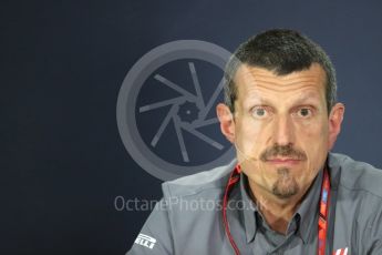 World © Octane Photographic Ltd. Formula 1 - Canadian Grand Prix - Friday FIA Team Personnel Press Conference. Guenther Steiner - Team Principal of Haas F1 Team. Circuit Gilles Villeneuve, Montreal, Canada. Friday 9th June 2017. Digital Ref: 1852LB1D4389