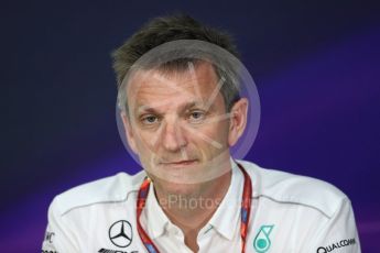 World © Octane Photographic Ltd. Formula 1 - Canadian Grand Prix - Friday FIA Team Personnel Press Conference. James Allison - Technical Director of Mercedes-AMG Petronas Motorsport. Circuit Gilles Villeneuve, Montreal, Canada. Friday 9th June 2017. Digital Ref: 1852LB1D4392