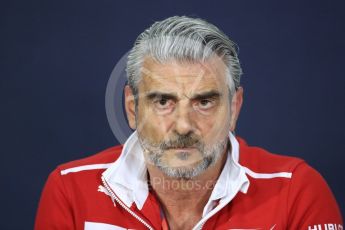 World © Octane Photographic Ltd. Formula 1 - Canadian Grand Prix - Friday FIA Team Personnel Press Conference. Maurizio Arrivabene – Managing Director and Team Principal of Scuderia Ferrari. Circuit Gilles Villeneuve, Montreal, Canada. Friday 9th June 2017. Digital Ref: 1852LB1D4401