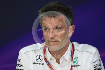 World © Octane Photographic Ltd. Formula 1 - Canadian Grand Prix - Friday FIA Team Personnel Press Conference. James Allison - Technical Director of Mercedes-AMG Petronas Motorsport. Circuit Gilles Villeneuve, Montreal, Canada. Friday 9th June 2017. Digital Ref: 1852LB1D4417