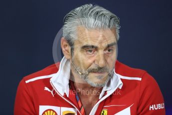 World © Octane Photographic Ltd. Formula 1 - Canadian Grand Prix - Friday FIA Team Personnel Press Conference. Maurizio Arrivabene – Managing Director and Team Principal of Scuderia Ferrari. Circuit Gilles Villeneuve, Montreal, Canada. Friday 9th June 2017. Digital Ref: 1852LB1D4437