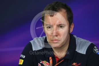 World © Octane Photographic Ltd. Formula 1 - Canadian Grand Prix - Friday FIA Team Personnel Press Conference. Jody Egginton - Head of Vehicle Performance. Circuit Gilles Villeneuve, Montreal, Canada. Friday 9th June 2017. Digital Ref: 1852LB1D4442