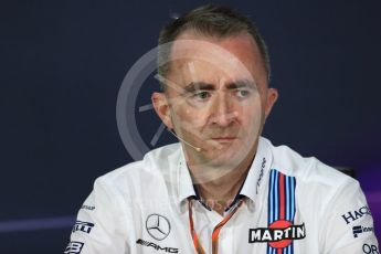 World © Octane Photographic Ltd. Formula 1 - Canadian Grand Prix - Friday FIA Team Personnel Press Conference. Paddy Lowe - Chief Technical Officer at Williams Martini Racing. Circuit Gilles Villeneuve, Montreal, Canada. Friday 9th June 2017. Digital Ref: 1852LB1D4451