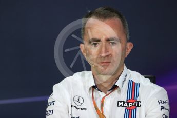 World © Octane Photographic Ltd. Formula 1 - Canadian Grand Prix - Friday FIA Team Personnel Press Conference. Paddy Lowe - Chief Technical Officer at Williams Martini Racing. Circuit Gilles Villeneuve, Montreal, Canada. Friday 9th June 2017. Digital Ref: 1852LB1D4466