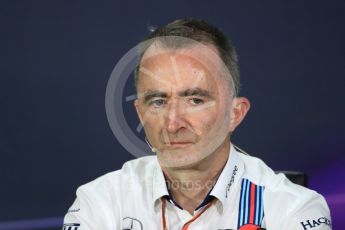 World © Octane Photographic Ltd. Formula 1 - Canadian Grand Prix - Friday FIA Team Personnel Press Conference. Paddy Lowe - Chief Technical Officer at Williams Martini Racing. Circuit Gilles Villeneuve, Montreal, Canada. Friday 9th June 2017. Digital Ref: 1852LB1D4499