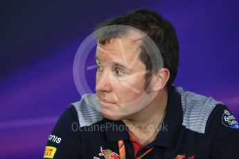 World © Octane Photographic Ltd. Formula 1 - Canadian Grand Prix - Friday FIA Team Personnel Press Conference. Jody Egginton - Head of Vehicle Performance. Circuit Gilles Villeneuve, Montreal, Canada. Friday 9th June 2017. Digital Ref: 1852LB1D4556