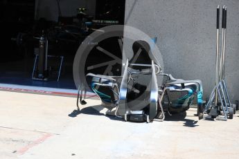 World © Octane Photographic Ltd. Formula 1 - Canadian Grand Prix - Thursday Pit Lane. Mercedes AMG Petronas F1 W08 EQ Energy+. Circuit Gilles Villeneuve, Montreal, Canada. Thursday 8th June 2017. Digital Ref: 1848LB1D2667