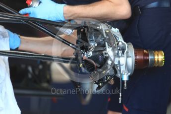 World © Octane Photographic Ltd. Formula 1 - Canadian Grand Prix - Thursday Pit Lane. Red Bull Racing RB13. Circuit Gilles Villeneuve, Montreal, Canada. Thursday 8th June 2017. Digital Ref: 1848LB1D2706