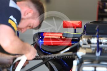 World © Octane Photographic Ltd. Formula 1 - Canadian Grand Prix - Thursday Pit Lane. Scuderia Toro Rosso STR12. Circuit Gilles Villeneuve, Montreal, Canada. Thursday 8th June 2017. Digital Ref: 1848LB1D2830