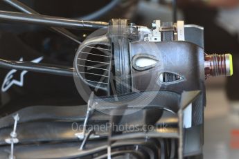 World © Octane Photographic Ltd. Formula 1 - Canadian Grand Prix - Thursday Pit Lane. Haas F1 Team VF-17. Circuit Gilles Villeneuve, Montreal, Canada. Thursday 8th June 2017. Digital Ref: 1848LB1D2845