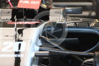 World © Octane Photographic Ltd. Formula 1 - Canadian Grand Prix - Thursday Pit Lane. Haas F1 Team VF-17. Circuit Gilles Villeneuve, Montreal, Canada. Thursday 8th June 2017. Digital Ref: 1848LB1D2849